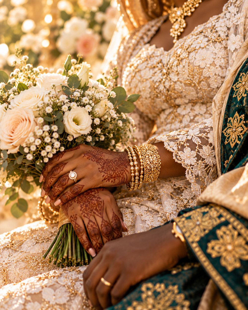 Les mains au bouquet